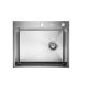 SANDONNA Inox sudopera sa dozerom, korpicom  i daskom 60x50cm HD6050R, hrom - 2709