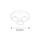 RABALUX Plafonjera Elsa LED 3X 6W - 2714-1