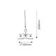 Rabalux Luster Elisett E27 3x MAX 60W bronzana (2753) - 2753