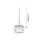 Rabalux Luster Elisett E27 5x MAX 60W bronzana (2755) - 2755