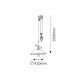 Rabalux Luster Elisett E27 1x MAX 60W bronzana (2756) - 2756
