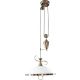 Rabalux Luster Elisett E27 1x MAX 60W bronzana (2756) - 2756