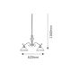 Rabalux Luster Elisett E27 2x MAX 60W bronzana (2757) - 2757
