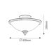 Rabalux Plafonjera Elisett E14 2x MAX 40W bronzana (2759) - 2759