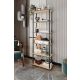 HANAH HOME Polica za knjige Bookcase 6 Rect, krem - 282PTR1112