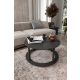 HANAH HOME Klub sto Hole Round, crna - EP3056846