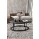 HANAH HOME Klub sto Hole Ellipse, crna - EP3056906