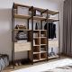 HANAH HOME Ormar-polica za predsoblje Trend, braon/crna - 285LCV1152