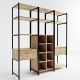 HANAH HOME Ormar-polica za predsoblje Trend, braon/crna - 285LCV1152