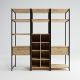 HANAH HOME Ormar-polica za predsoblje Trend, braon/crna - 285LCV1152