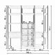 HANAH HOME Ormar-polica za predsoblje Trend, braon/crna - 285LCV1152