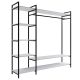 HANAH HOME Ormar-polica za predsoblje Ozgun, bela/crna - 285LCV1155