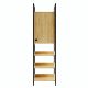HANAH HOME Ormar-polica za predsoblje Poyraz, braon/crna - 285LCV1157