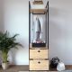 HANAH HOME Ormar-polica za predsoblje Rusen, braon/crna - 285LCV1159