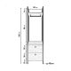 HANAH HOME Ormar-polica za predsoblje Rusen, braon/crna - 285LCV1159