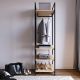 HANAH HOME Ormar-polica za predsoblje Trend, braon/crna - 285LCV1160