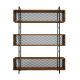 HANAH HOME Polica za knjige Isil - L1158, braon/crna - 285LCV1178