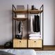 HANAH HOME Ormar-polica za predsoblje Perm, braon/crna - 285LCV1214