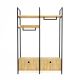 HANAH HOME Ormar-polica za predsoblje Perm, braon/crna - 285LCV1214