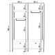 HANAH HOME Ormar-polica za predsoblje Perm, braon/crna - 285LCV1214
