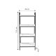 HANAH HOME Kupatilska polica Wismar, braon/crna - 285LCV1264