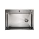 SANDONNA Inox sudopera sa korpicom, dozerom i daskom 70x50cm HD7050R, hrom - 2891-1
