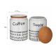 ENA Set porcelanskih tegli 2/1 Coffee and Sugar 11x14cm - 29112-1