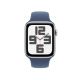 APPLE Pametni sat SE (2024) 44mm GPS Silver Alu Case/Denim Sport Band M/L, (mxer3qv/a) - 1780064