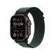 APPLE Pametni sat Ultra2 v2 Cellular 49mm, Black Titanium Case sa Dark Green Alpine Loop - Medium - 295414