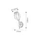 Rabalux Zidna lampa Danila E27 1x MAX 60W hrom (2968) - 2968-1