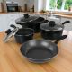 Ceraflon set šerpi od 7 delova crni - EP3092416