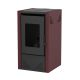 MARELI Kamin na pelet JADE 6 air (6kW) bordo - EP3020600