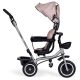 ECO TOYS Tricikl sa rotirajućim sedištem i sklopivom tendom 2u1, bež - WQL-066-52 BEI