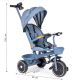 ECO TOYS Tricikl sa rotirajućim sedištem i sklopivom tendom 2u1, plava - WQL-066-18 BLUE