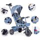 ECO TOYS Tricikl sa rotirajućim sedištem i sklopivom tendom 2u1, plava - WQL-066-18 BLUE