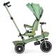 ECO TOYS Tricikl sa rotirajućim sedištem i sklopivom tendom 2u1, zelena - WQL-066-18 GRE