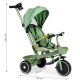 ECO TOYS Tricikl sa rotirajućim sedištem i sklopivom tendom 2u1, zelena - WQL-066-18 GRE