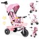 ECO TOYS Tricikl za decu 2u1, roze - WQL-066-18 PINK