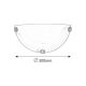 Rabalux Zidna lampa Alabastro E27 1x MAX 60W belo staklo - alabaster (3003) - 3003