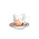 SIGMA Porcelanski set šoljica za kafu 160ml SHS-A-7977 6/1, narandžasta/bež - 3009611