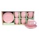 SIGMA Set porcelanskih šoljica za kafu 180ml 6/1 RXG-N240760D, roze - 3009771