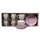 SIGMA Set šoljica za kafu 220ml 6/1 RXG-N6001B, roze/bela - EP3189566