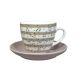 SIGMA Set šoljica za kafu 220ml 6/1 RXG-N6001D, braon/bela - EP3189572