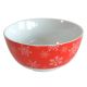 SIGMA NG činija porcelan crvena/bele pahuljice - 3015437