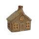 ENA Novogodišnja keramička LED kućica 10.8x11cm 182482, braon - 30786