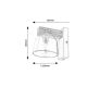 Rabalux Zidna lampa Cardamom E14 1x MAX 40W srebreni hrast (3081) - 3081