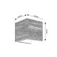 Rabalux Zidna lampa Cinnamon LED 7W hrast (3090) - 3090