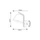 RABALUX Zidna lampa Malia siva E14 25W - 3094-1