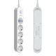 Produzni kabl LDNIO SE1-C 2500W EU, 4 uticnice 2xUSB 12W, 2xPD 20W beli 2m - EP2937076