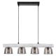 Rabalux Visilica Cardamom E14 4x MAX 40W srebreni hrast (3120) - 3120